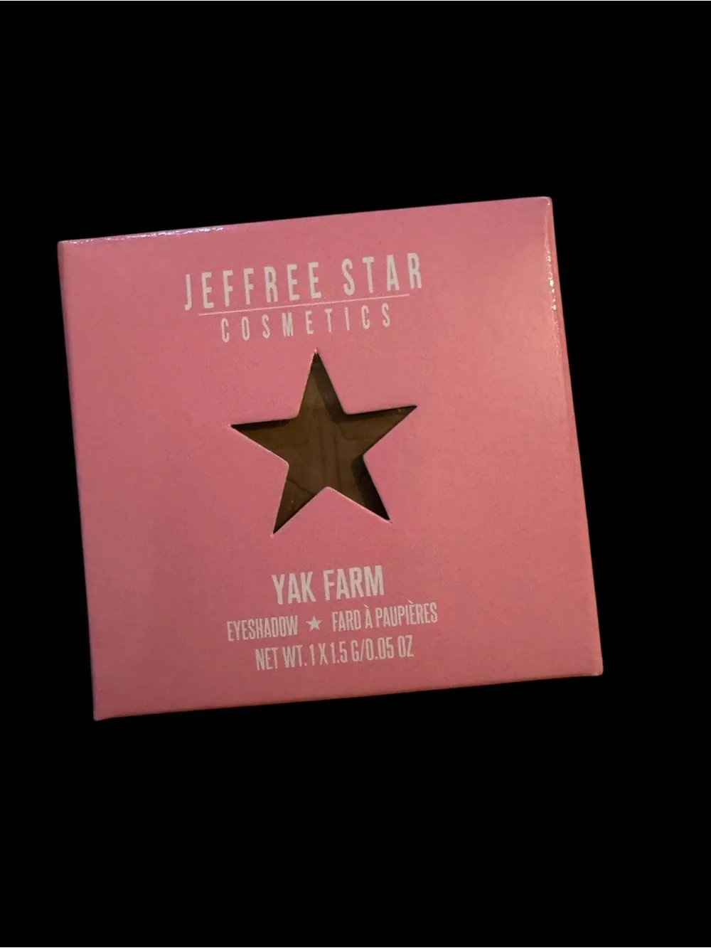 Jeffree Star Yak Farm Single Eyeshadow Matte Milk Chocolate Brown NIB